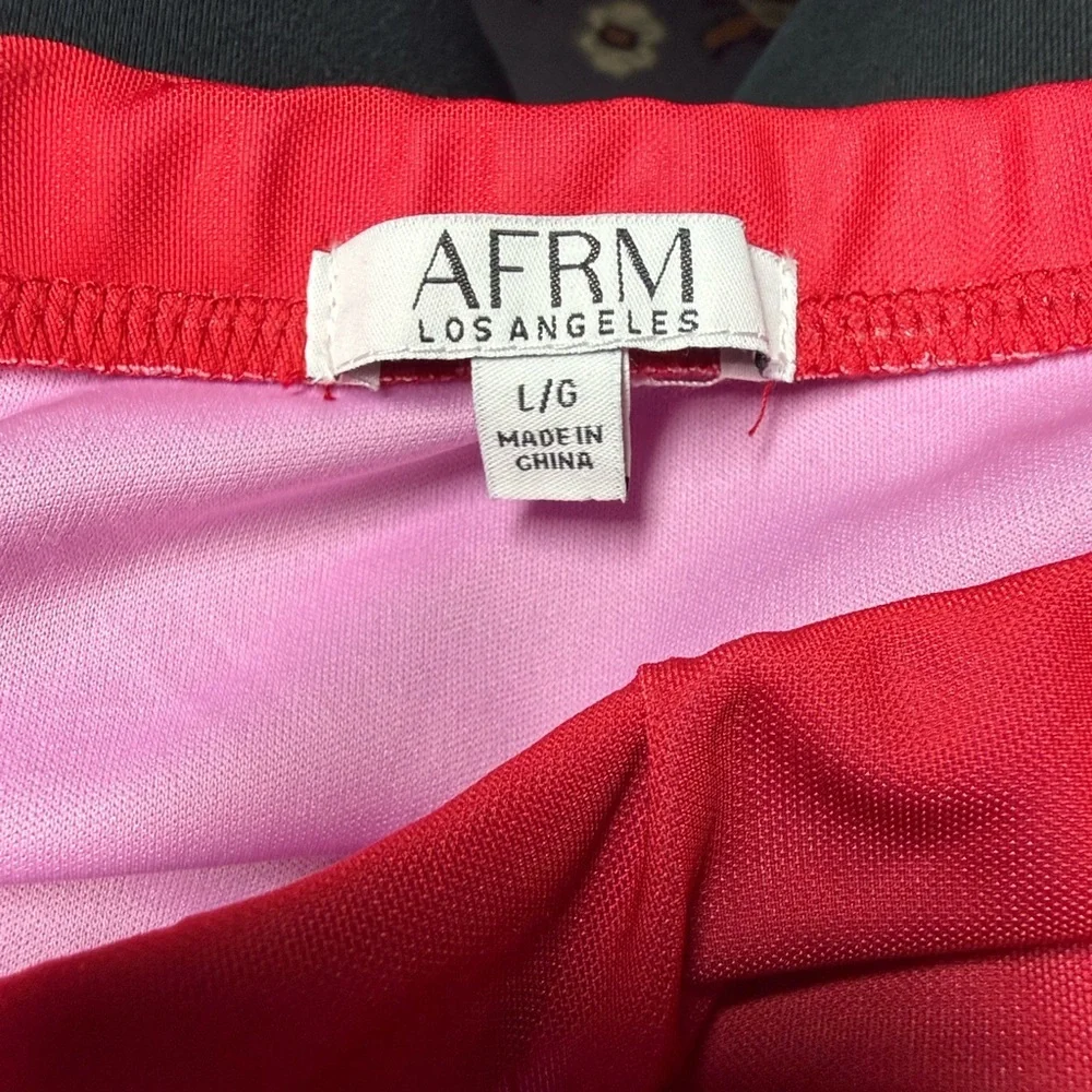 AFRM Women’s Pink Ombré Midi Skirt Sz L